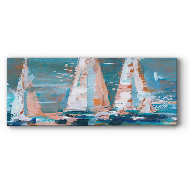 Toile tendue Pop Regatta II-Gallery, H 20 po x l 50 po x P 1,5 po