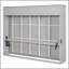 Grand lit escamotable mural et USB, gris-129230769