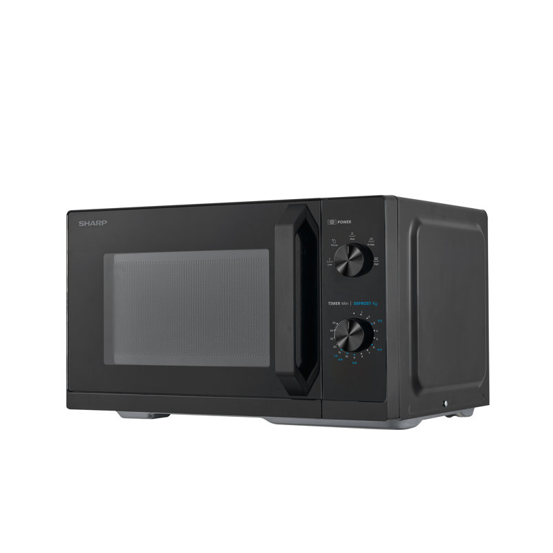 Sharp 44cm 800W - Watt Countertop Microwave, Black