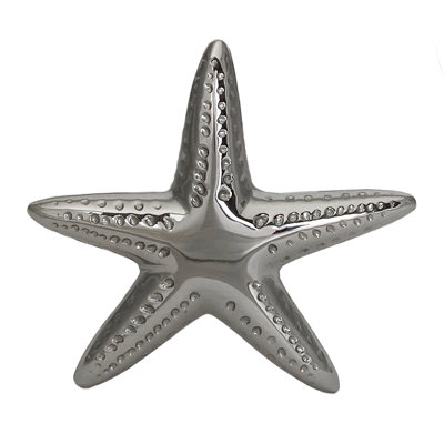 Starfish Nickel Silver Push Button Doorbell