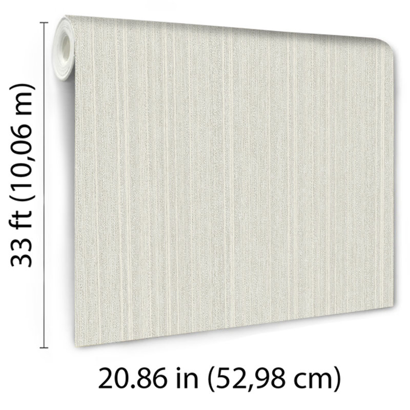 Rope Plain Texture Winter White Wallpaper, White