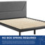 Grand lit plateforme tapissier 