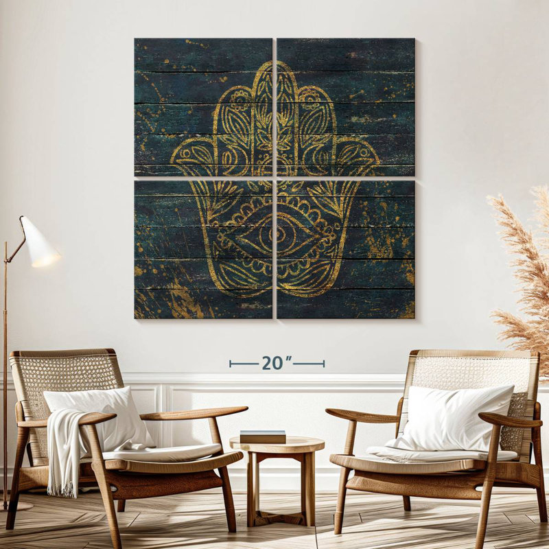 Adella Hamsa, 57" H x 57" W