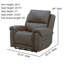 Brook Triple Power Glider Rocker Recliner-122719988
