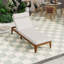 Chaise longue en bois avec dossier réglable et coussin de tête-1933276088