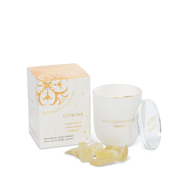Aromatherapy Scented Jar Candle with Glass Holder