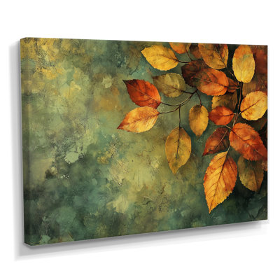 Leaves Brown Forest Tranquility III - Leaves Framed Prints