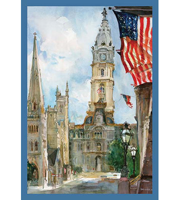 Philadelphia city hall i par noel miles-impression