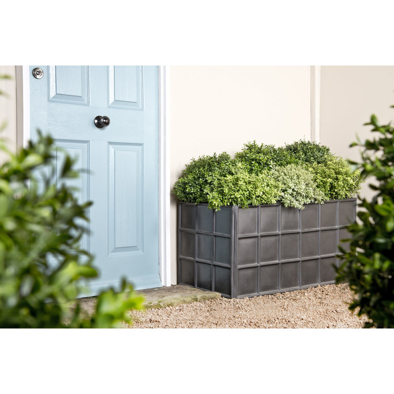 Downing Street Handmade Pot Planter, 50 cm H  ×  96  cm W ×  50 cm D, Faux Lead