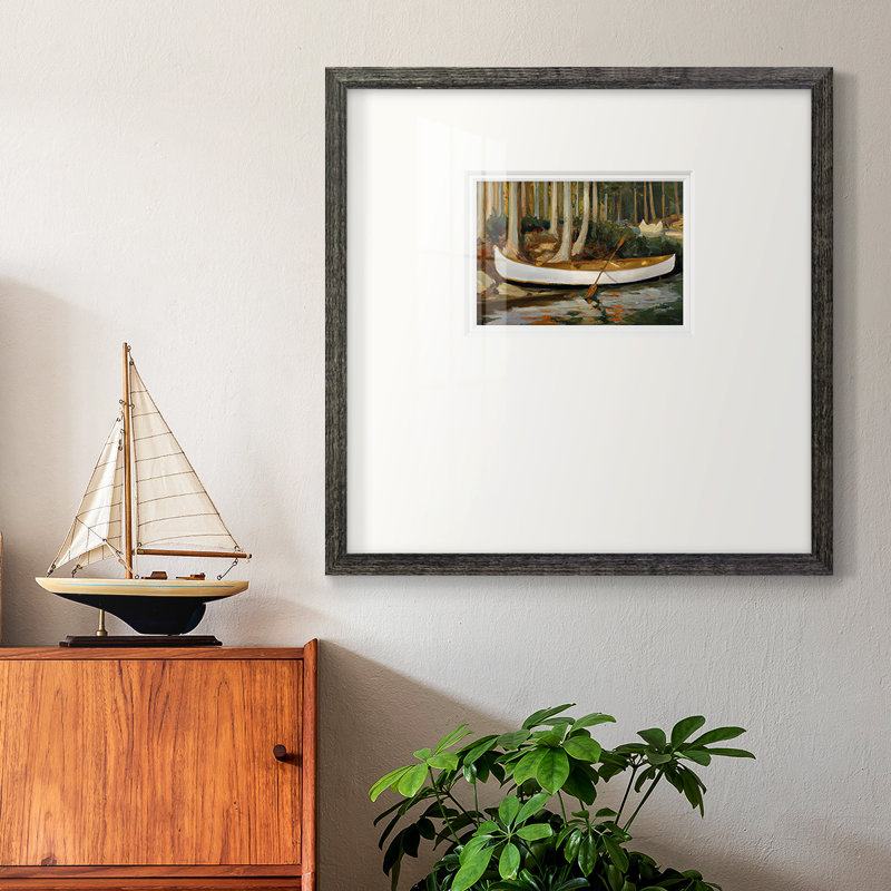Golden Canoepremium, reproduction encadrée, L 17 po x H 17 po, Papier avec cadre noir
