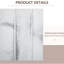 Paravent 4 panneaux pliable, cloison blanche pour créer un espace privé dans la chambre à coucher, bureau blanc, espace salon, maison