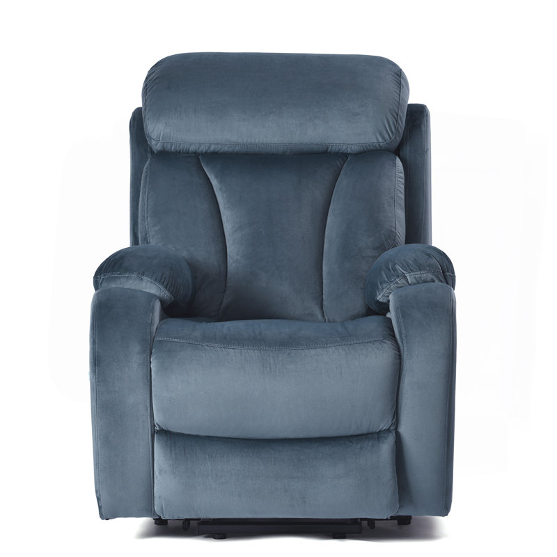 Power Lift Chair Recliner For Elderly With Remote Control,Electric Reclining Sofa,Fabric Power Recliner For Living Room (Navy Blue)