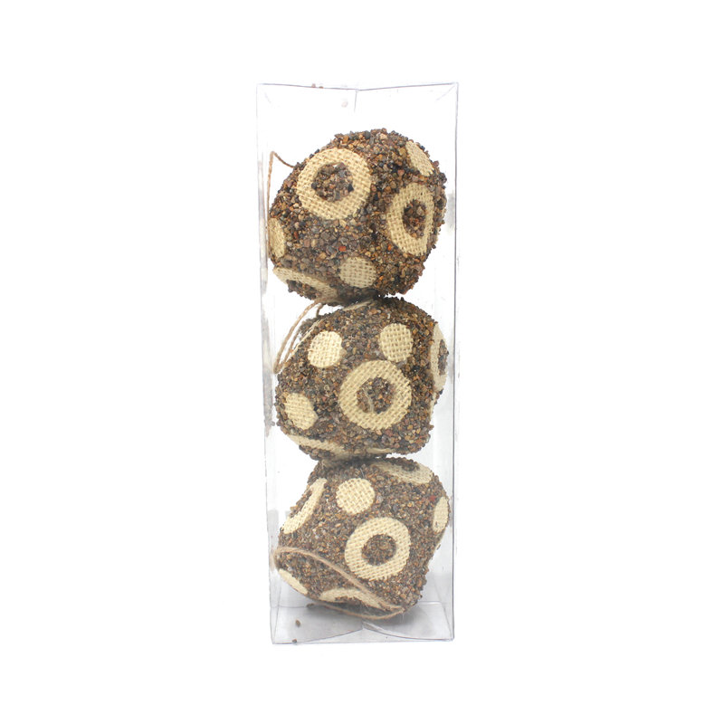 Oignon 8cm pois points (3 pièces)