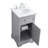 Hermes 19 " W Freestanding Standard Free Standing 1 Single Vanity Bathroom Vanity With Carrara Marble Top-489641