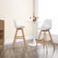 Deasia Bar Stools Solid Rubberwood High Backrest Seat Height 75cm-2100724847