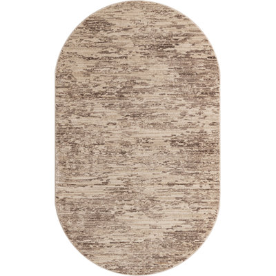 Tapis contemporain brun clair Araceli