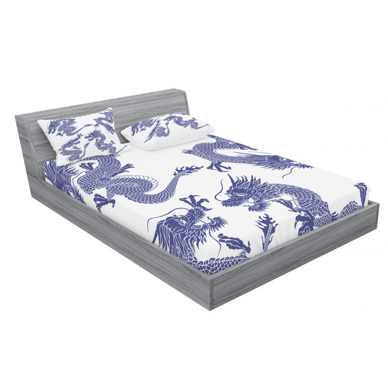 Microfiber Sheet Set, Queen Sheet Set with Fitted Sheet