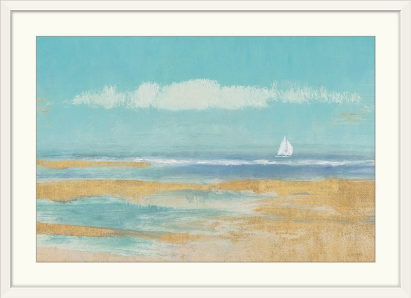 «Byerly Sail Away» par James Wiens - reproduction, Cadre blanc, H 28 po x l 38 po x P 1 po