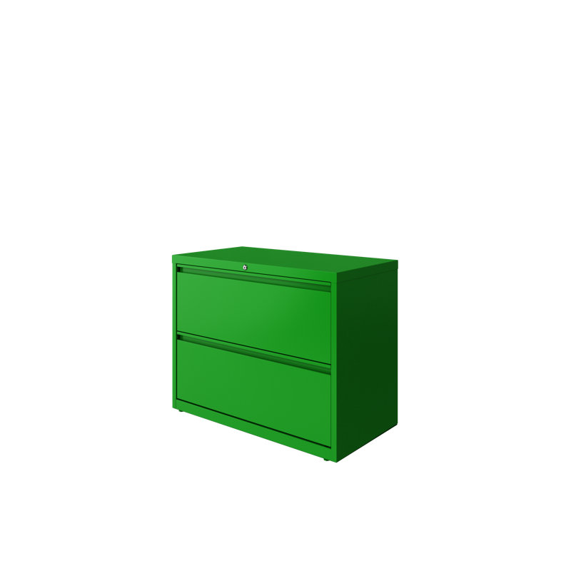36'' Wide 2 -Drawer Steel File Cabinet, Green
