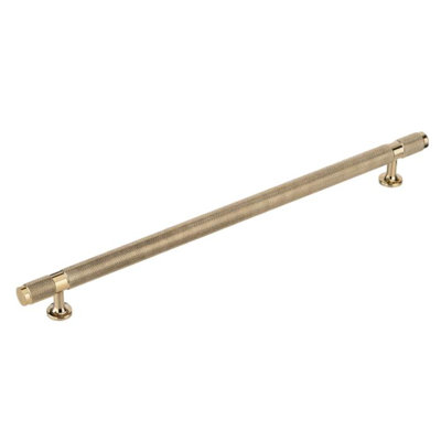 Polished Gold "Rivet" T-Bar Knurled Drawer Pull