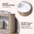 63" Modern Fluted Console Table, Narrow Entryway & Sofa Table With Marble-Pattern Top For Living Room Hallway Foyer-922883972