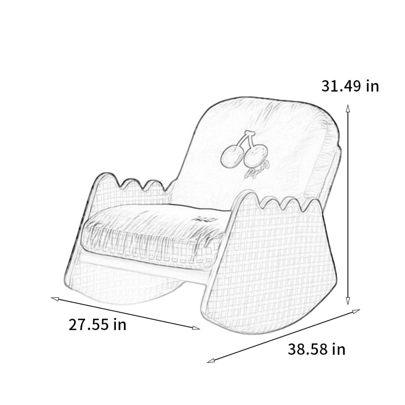 Chaise berçante élégante et confortable