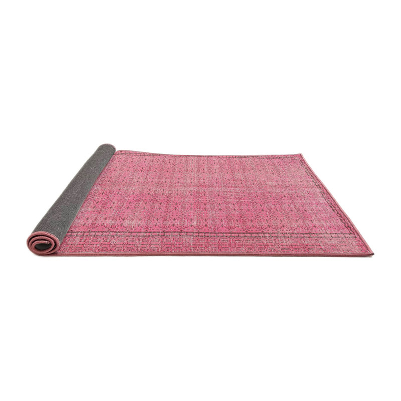 Tapis traditionnel rose clair Rolde, Carré 3 pi