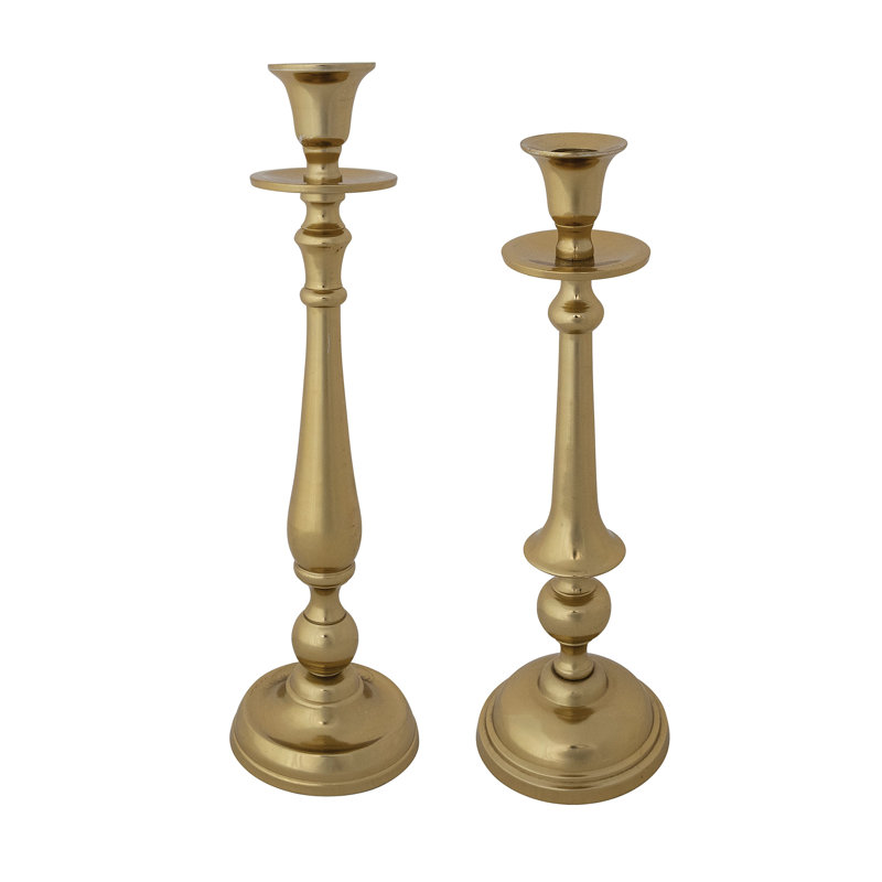 Cast Metal Taper Candle Holders