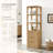 Adela Solid Wood Freestanding Linen Cabinet-656555429