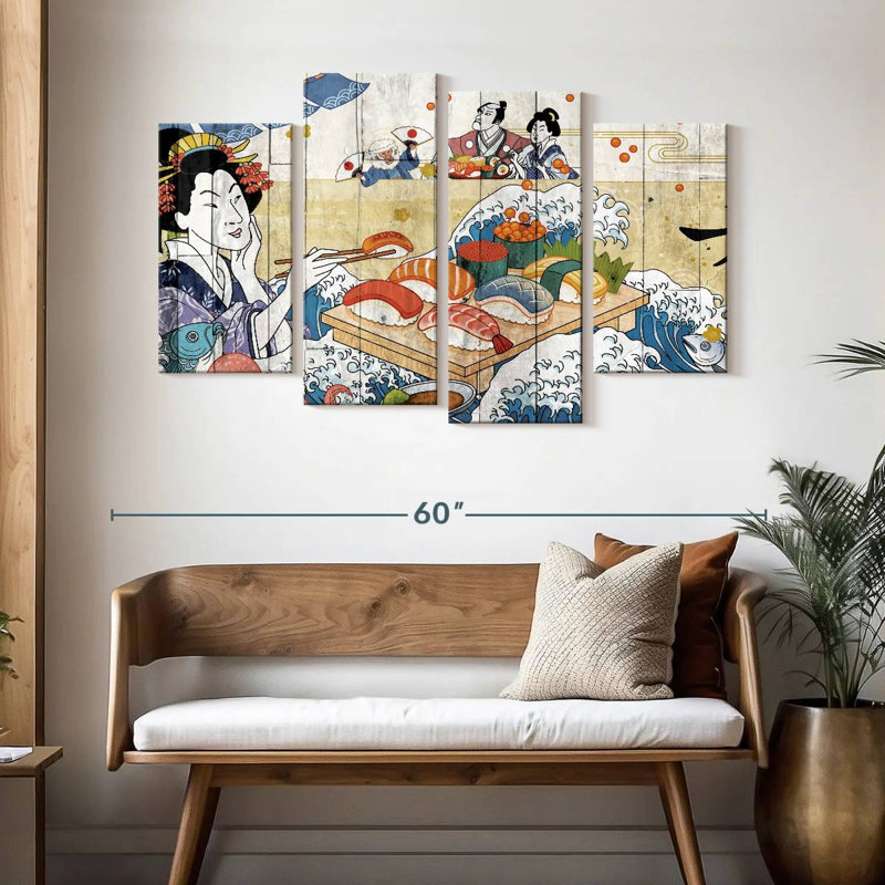 Yarlin japonais classique, H 32 po x l 52 po