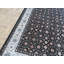 Tapis décoratif noué à la main noir de conception unique 3 pi x 5 pi Ala’A