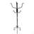 Coat Rack, Hall Tree, Free Standing, 8 Hooks, Entryway, 74"h, Bedroom, Black Metal, Transitional
