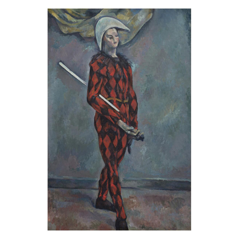 Harlequin Paul Cézanne, estampe numérique, H 28 po x l 22 po