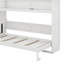 Lit escamotable simple TG avec bureau, lumière DEL et station de charge USB-1566978933