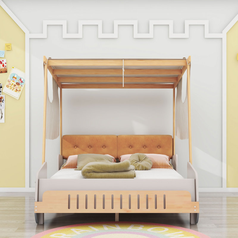 Lit plateforme tapissier Jenrette, Double