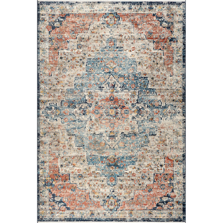 Deja Oriental Machine Woven Area Rug 
