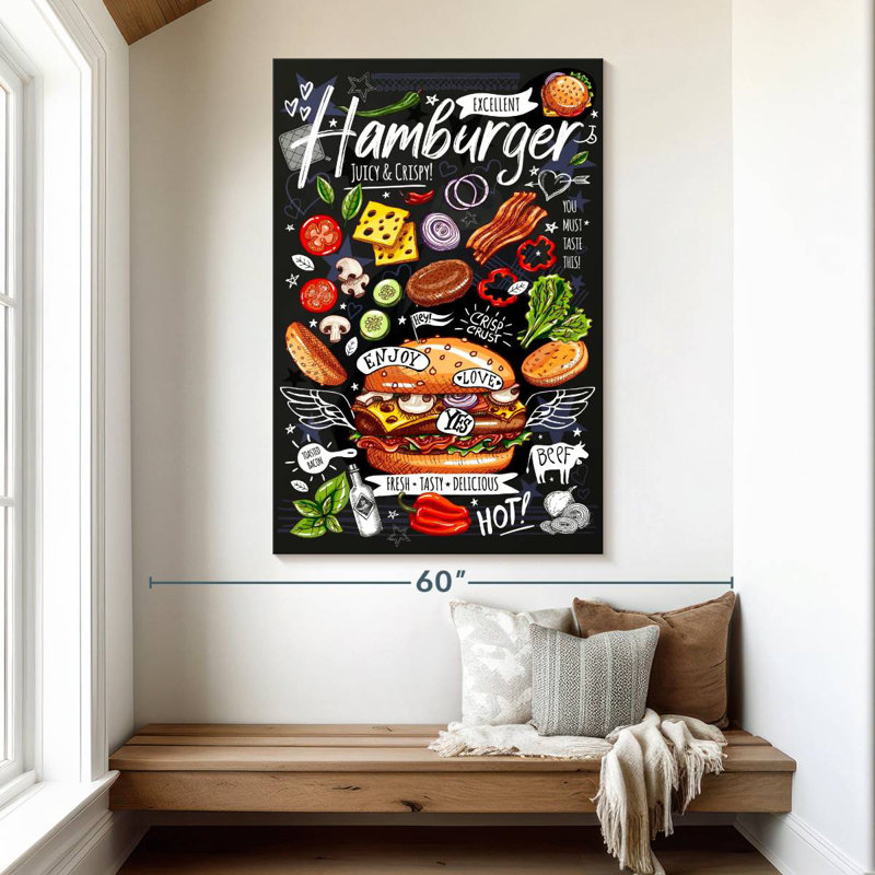 Yarlin Special Hamburger, 51" H x 34" W