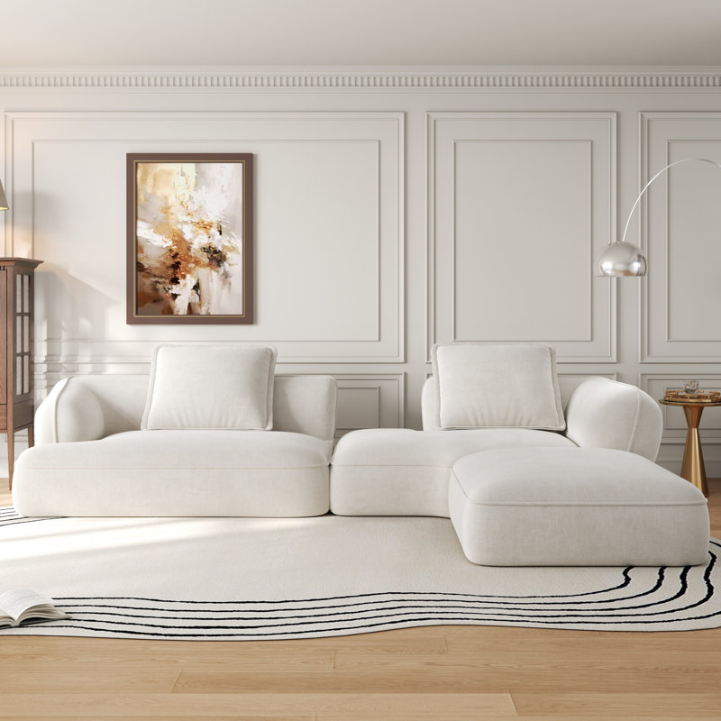 Canapé modulaire Boneless Alto, Blanc