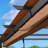Pergola d'extérieur rétractable mauve 10 pi x 10 pi avec lumières DEL-95984019