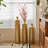 Floor Metal Vase, 3-Piece Set