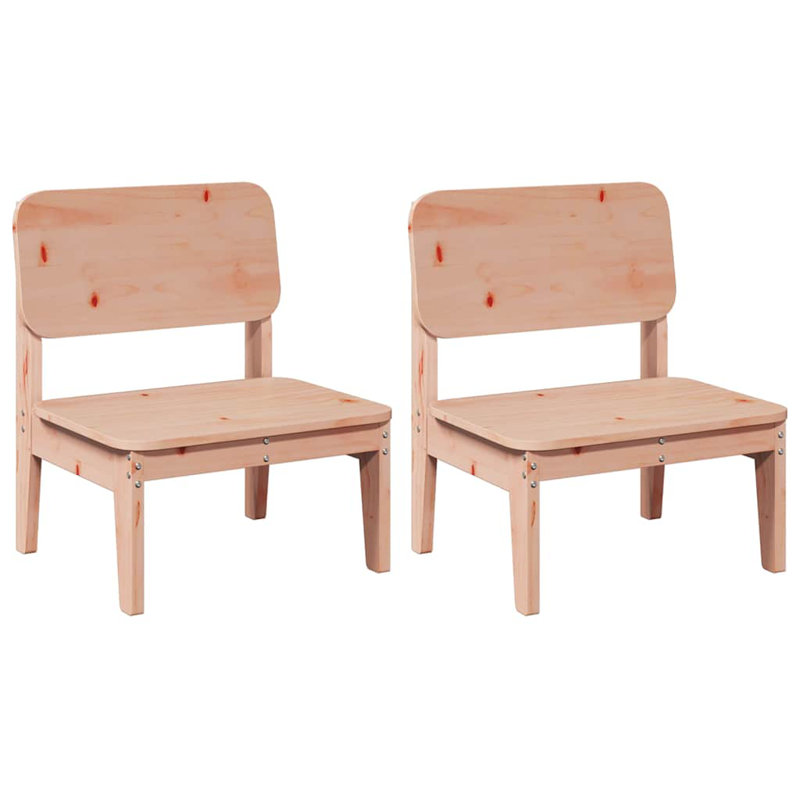 Garden Chairs 2 Pcs 60X52.5X72 Cm, Natural Douglas
