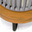 Ensemble de conversation d'extérieur 4 pièces en bois d'acacia tissé et corde, beige-1266161271