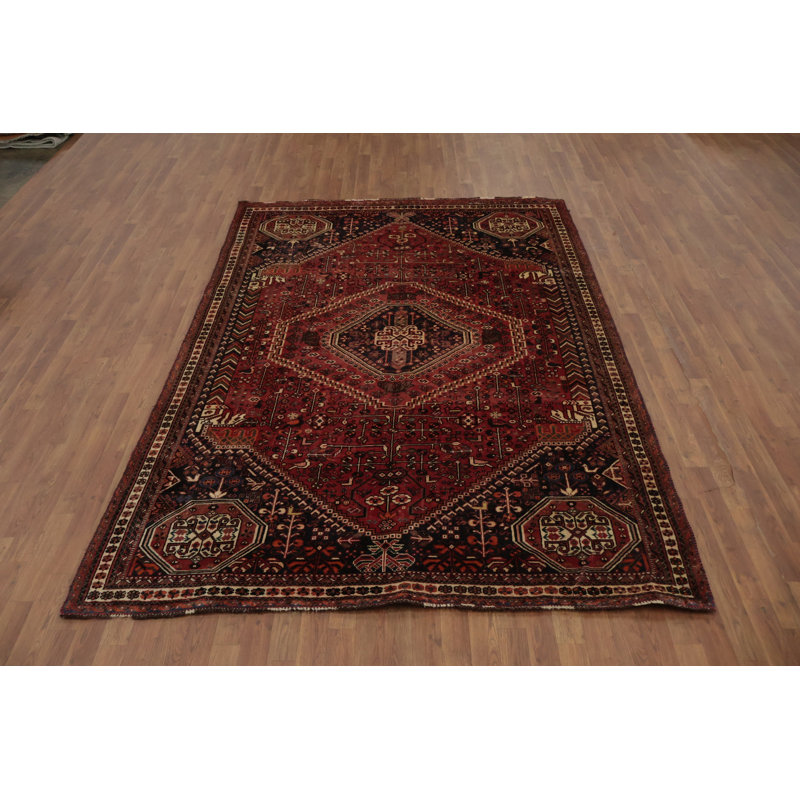 Tapis tribal traditionnel exquis 7 x 9