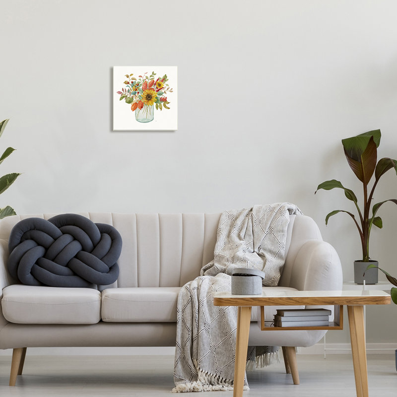 «Simple Country Botanicals» par Nan - Peinture, H 12 po x l 12 po x P 1,5 po, Plaque murale