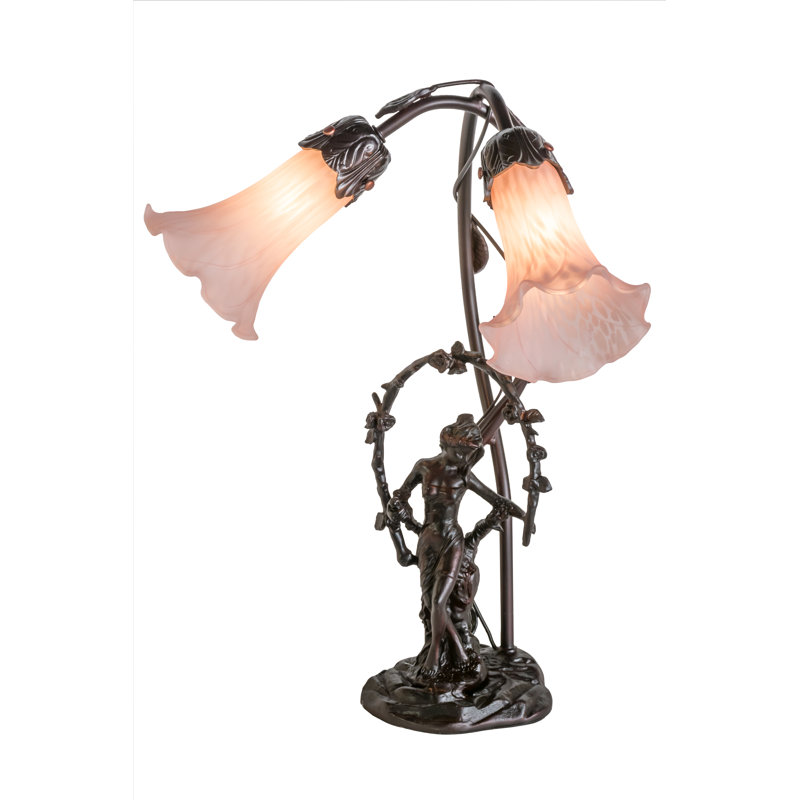 Trellis Girl Lily Table Lamp