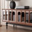 French retro design solid wood TV cabinet