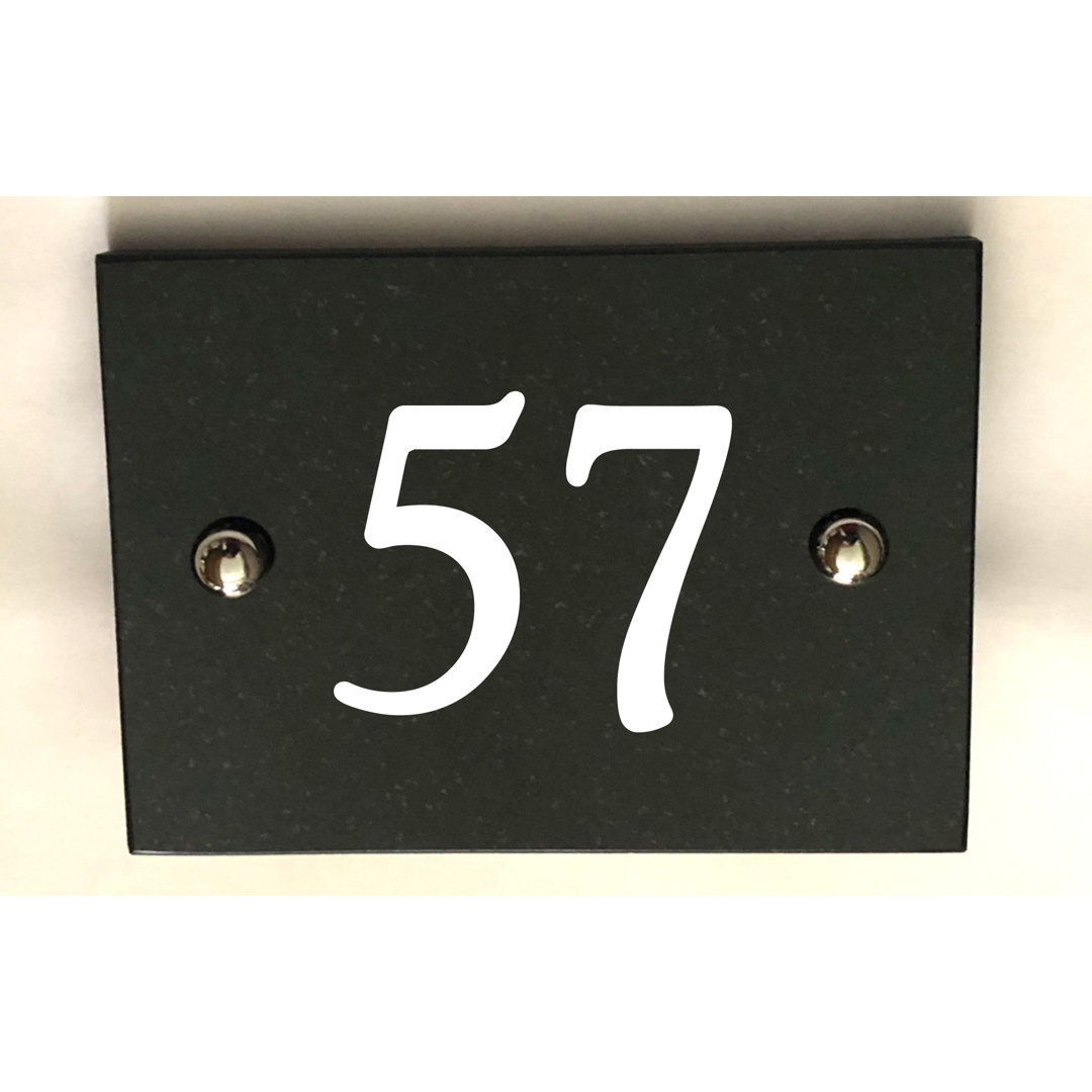 Brumby 10Cm H Stone House Number