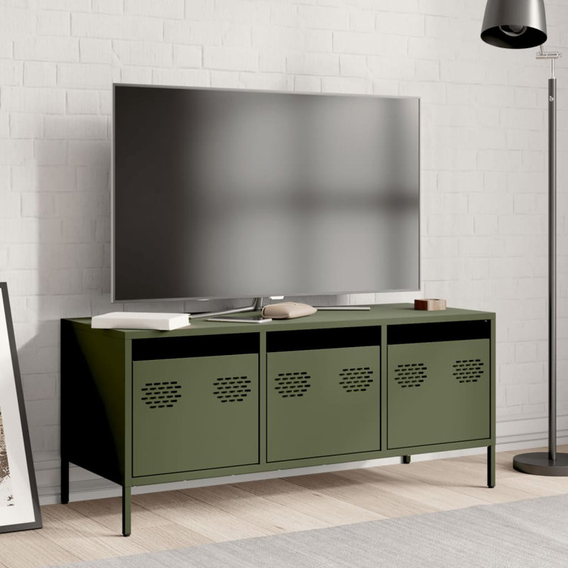 Ayele Unfinished TV Stand for TVs up to 24", 101.5cm, Olive Green