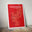 Sacramento City Map - Unframed Graphic Art Print on Paper-1411894456-1411894462