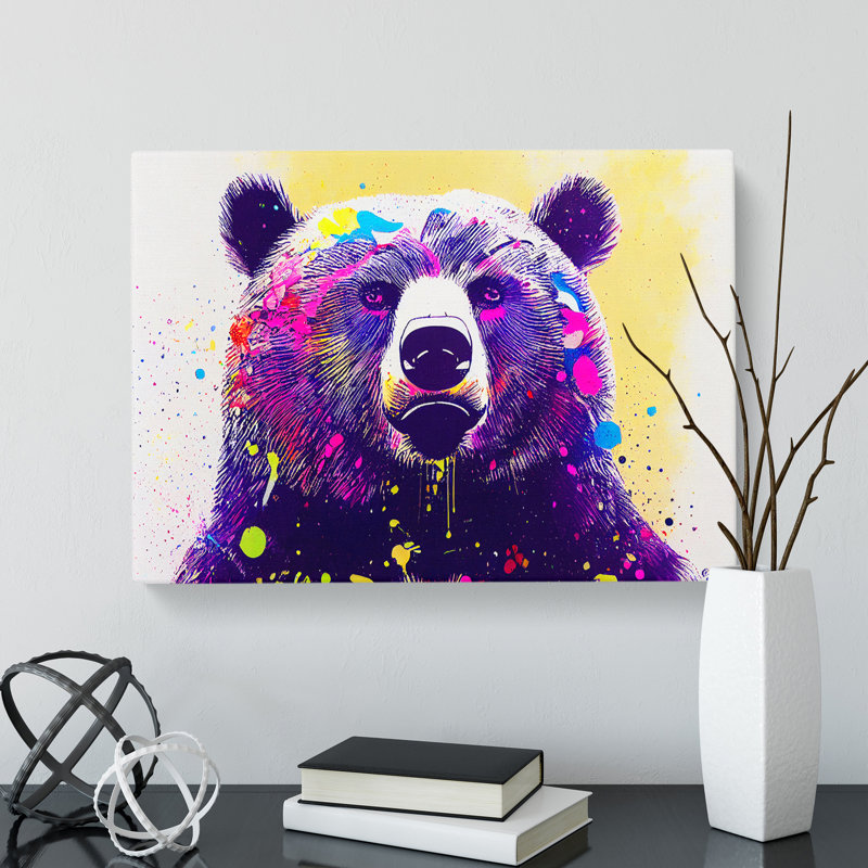 Bear Splash Vol.1 Abstract - Wrapped Canvas, 50cm H x 76cm W x 3cm D